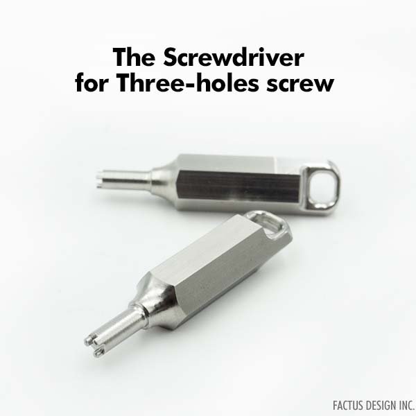 Photo1: The Screwdriver for Three-holes screw