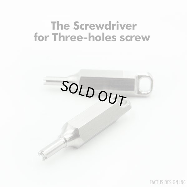 Photo1: The Screwdriver for Three-holes screw