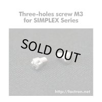 Three-holes screw M3 for SIMPLEX Series
