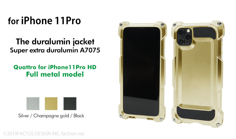 Quattro for iPhone11Pro HD - Full metal model