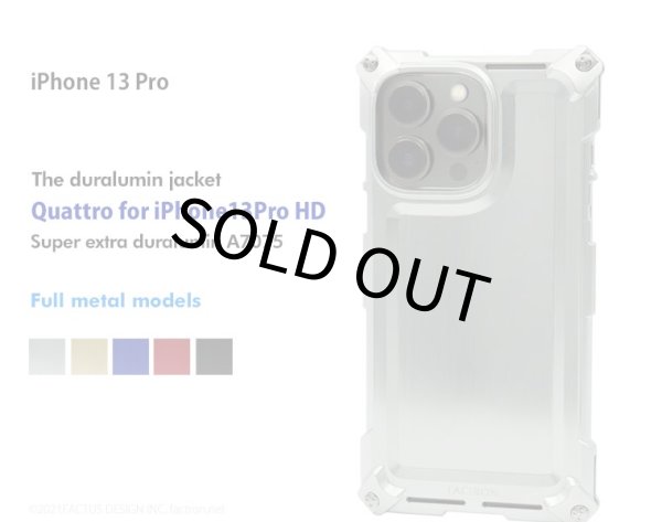 Photo1: Quattro for iPhone13Pro  HD - Full metal models (1)