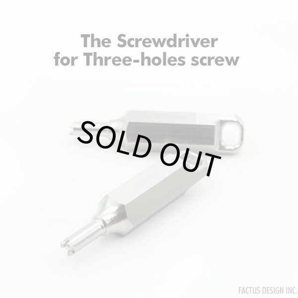 Photo1: The Screwdriver for Three-holes screw (1)